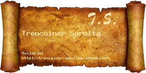 Trencsiner Sarolta névjegykártya